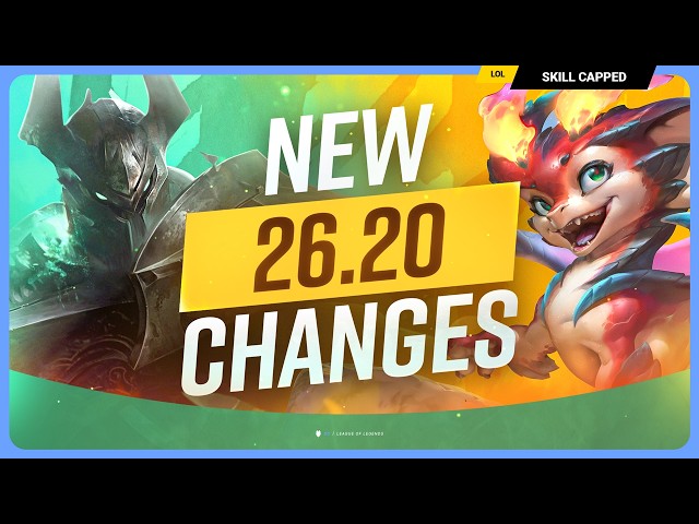ALL NEW CHANGES for PATCH 26.20 - WORLDS PATCH! - League of Legends