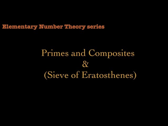 Primes and Composites (Elementary Number Theory series)