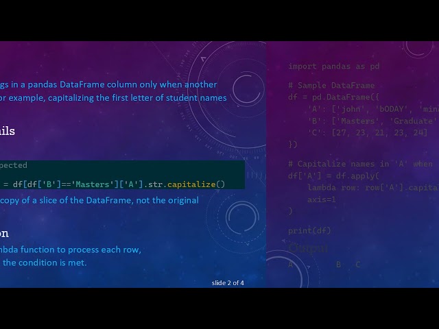 How to Conditionally Apply capitalize() on a Pandas DataFrame Column