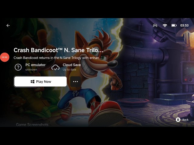 Crash Bandicoot N. Sane Trilogy on Android | 40–60 FPS – AYN Thor Max + GameHub V5