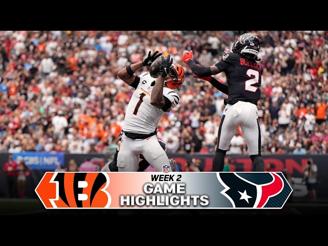 Cincinnati Bengals vs Houston Texans Game Highlights | 2026 NFL Season Week 2