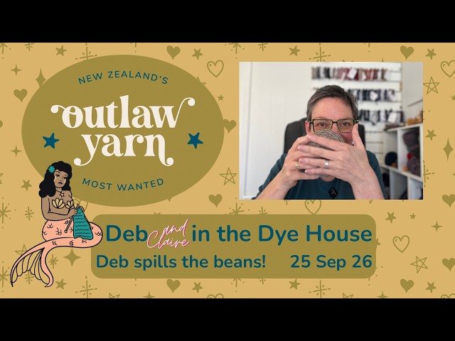 Deb (without Claire) in the Dye House - Deb spills the beans on the new fundraiser yarn! 25 Sep 26