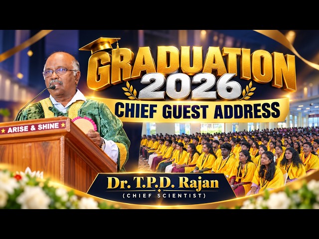 Graduation Day 2026 | Chief Guest Address | Loyola Institute of Technology and Science, Kanyakumari