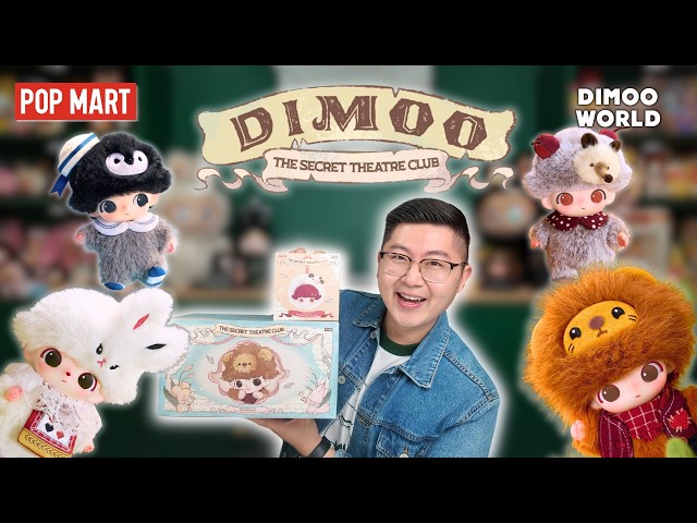 NEW POP MART DIMOO Secret Theatre Club 🎭 FULL SET Plush Pendants & Earphone Case