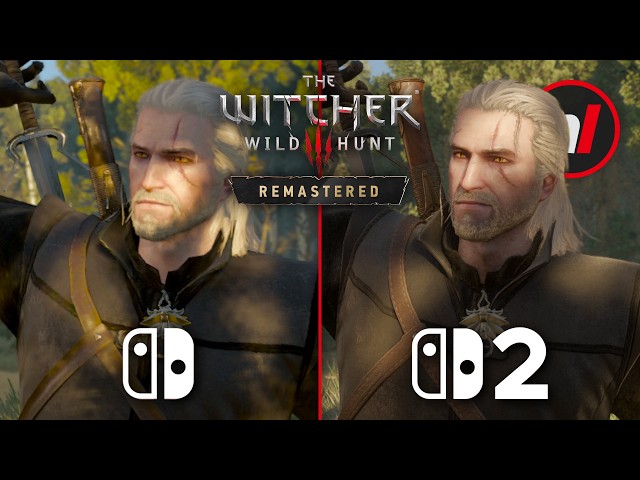 The Witcher 3 Remastered Looks Stunning on Switch 2 - Switch Comparison