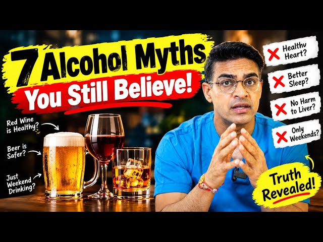 7 Alcohol Myths You Still Believe! | The Truth About Beer, Wine & Whisky 😱‼️