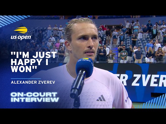Alexander Zverev On-Court Interview | 2026 US Open Round 1