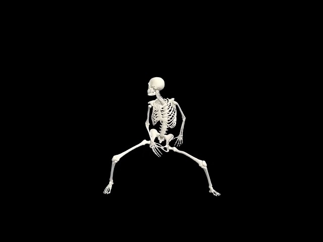 Dancing Skeleton Seamless Looping 10 Hours