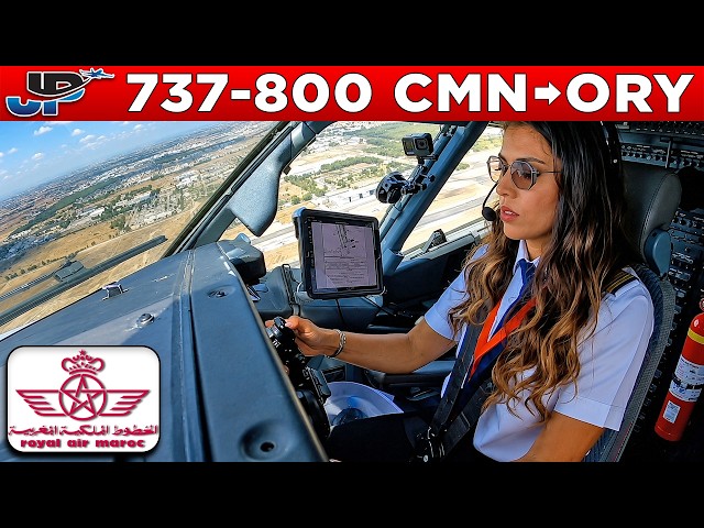 Royal Air Maroc Boeing 737-800 Cockpit Casablanca🇲🇦 to Paris🇫🇷