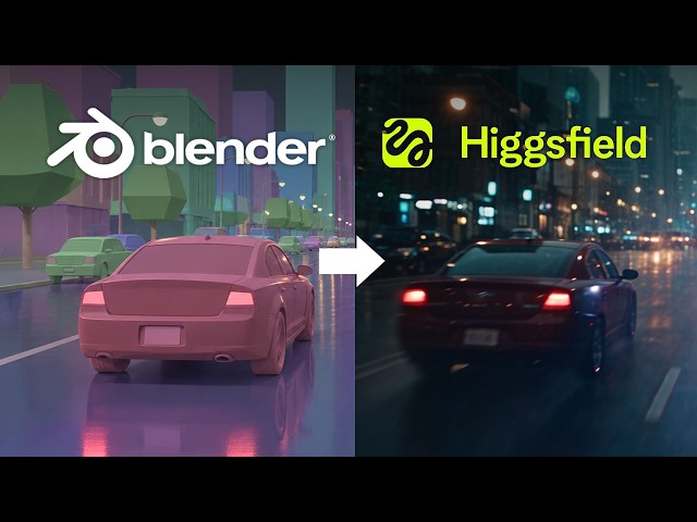 I Tried The New Blender + Higgsfield Workflow (And It's Insane)