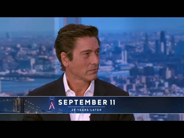 David Muir on Eyewitness News to talk 9/11, 25 years later