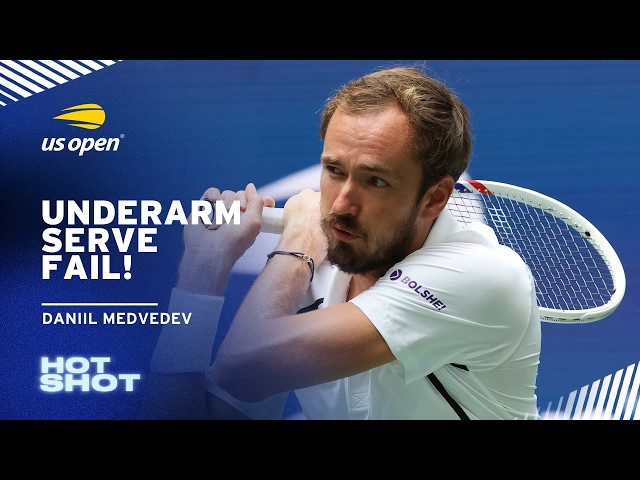 Daniil Medvedev Faces an Underarm Serve | 2026 US Open