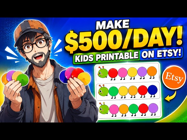 Make $500/Day Selling This Simple Kids Printable on Etsy!