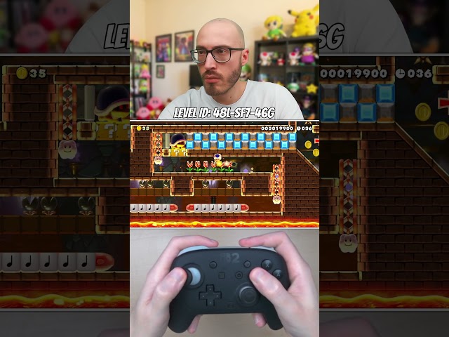 Super Mario Maker 2 SPEEDRUN ⭐ 60秒スピラン!speed run 60s #Shorts #SMM2 #SuperMario #Mario