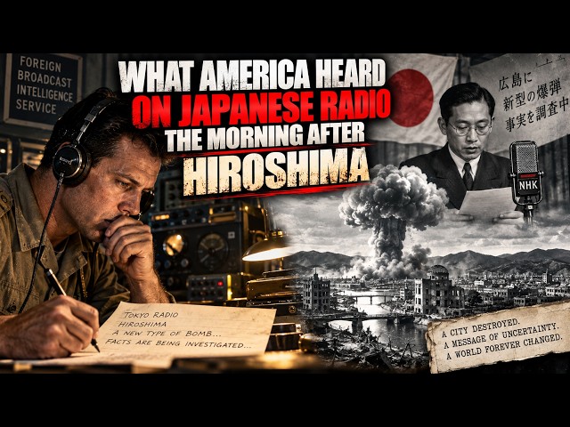 World War 2: What America Heard on Japanese Radio the Morning After Hiroshima