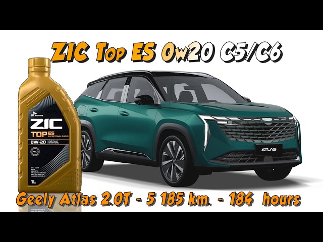 ZIC Top ES 0w20 C5/C6 (отработка из Geely Atlas - 5 185 км., 184 моточаса).