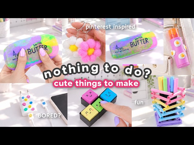 7 Trendy DIYs To Make at Home - Viral Squishy, Keychain, Paper Crafts & more! ✨