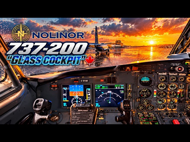 Flying a RARE Boeing 737-200 with a Modern Glass Cockpit!