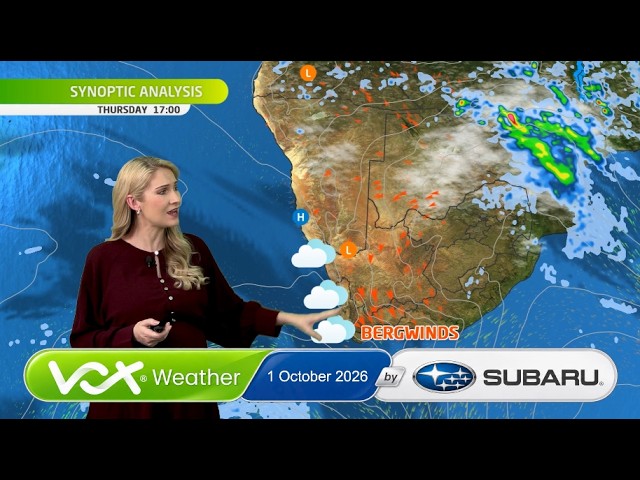 01 October 2026 | Vox Weather Forecast brought to you by Subaru Southern Africa