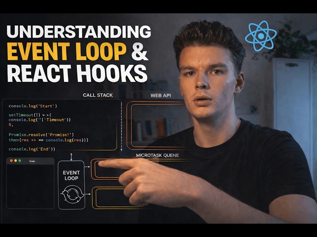 JavaScript Event Loop & React Hooks Explained (Under the Hood)