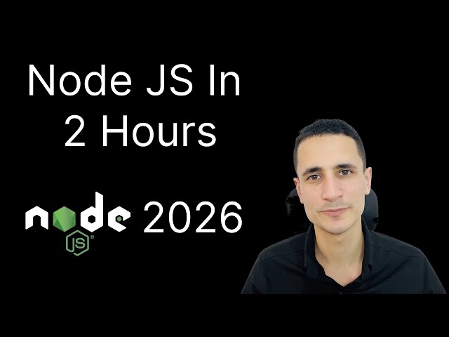 Node JS Tutorial for Beginners in 2026 | Build APIs & Backend Applications