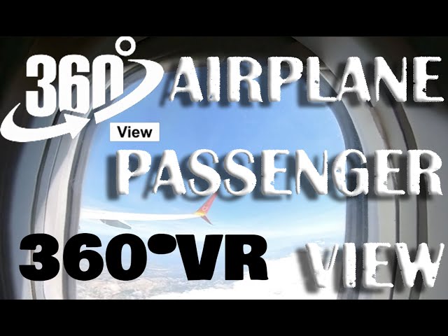 #VR360 FLIGHT IN A PASSENGER PLANE | FLY EXPIRIENCE 4K | surround sound | immersive experience 360°
