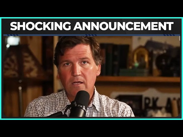 Tucker Makes MASSIVE Political Announcement!