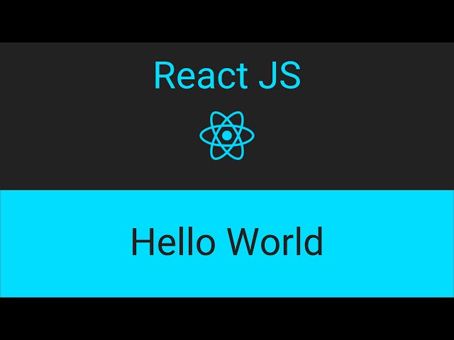 Lesson 1 ReactJS Hello World in plain JS