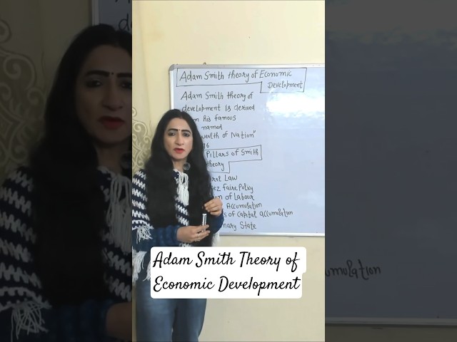 Adam Smith Theory of Economic Development #economics #ugcnet #jrf #adamsmith #economicdevelopment