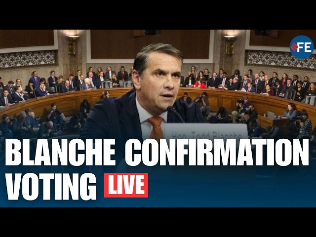 US Senate Judiciary Committee votes on Blanche nomination | US NEWS LIVE | WORLD NEWS