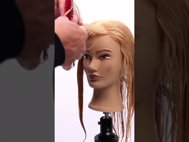 Face-Framing Hack: Cross Hair Over for Instant Layers  #haircuttutorial #hairstyle