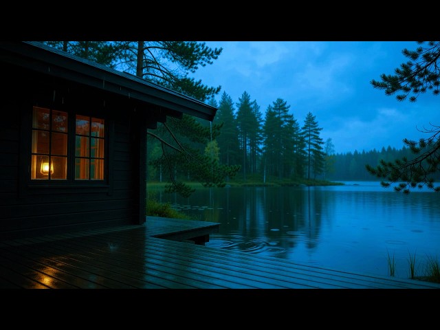 escape reality for a while | Relaxing Lake Cabin & Soothing Acoustic Music