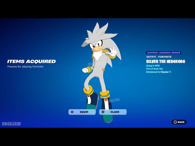 How To Get Silver the Hedgehog Skin NOW FREE In Fortnite (Unlocked LEGO Silver the Hedgehog Style)
