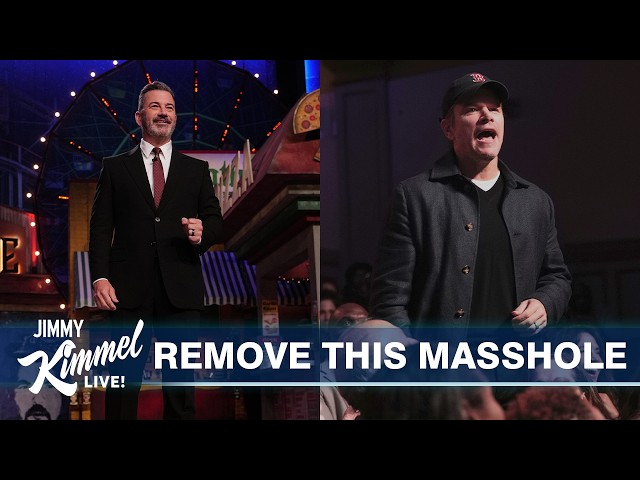 Jimmy Kimmel Throws Matt Damon Out, Trump Throws Lavish State Dinner & Jon Hamm Throws a Pothole Fit