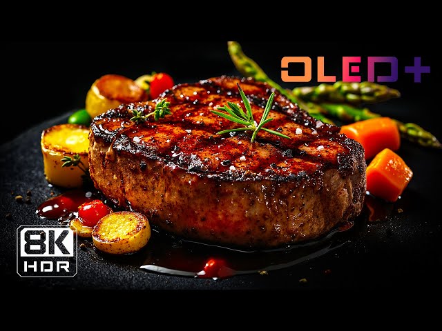 BEST OLED DEMO – Premium Food Aesthetics in 8K HDR | Dolby Vision™
