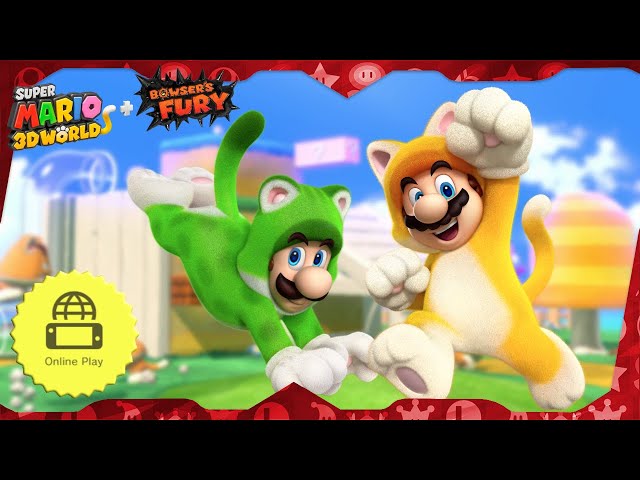 Super Mario 3D World for Switch ᴴᴰ Full Playthrough, 2-Player Online (Mario & Luigi)