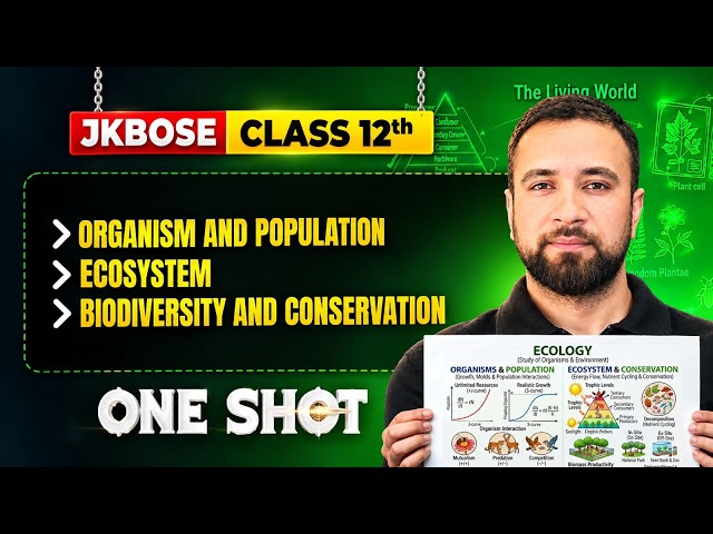 JKBOSE Class 12th Botany | Complete Ecology & Environment | One Shot 🔥 | Naveed Sir