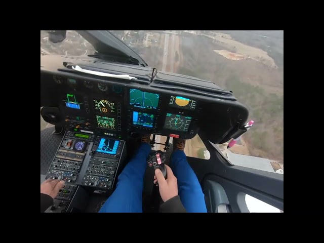 EC-145 Helicopter Pilot POV: Complete EMS HEMS Mission – Startup, Takeoff, Flight & Landing