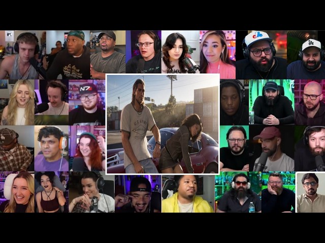 GTA 6 Official Launch Trailer reactions ‎ReactionMashup‎Mashcine Reacts