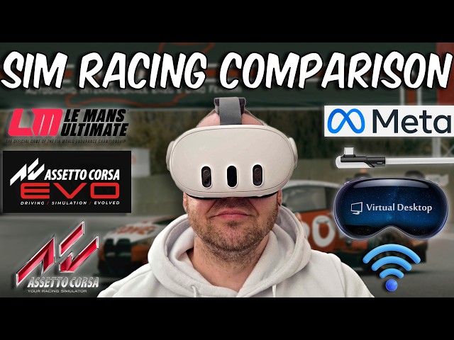 VR Sim Racing Comparison: Virtual Desktop vs Meta Link!