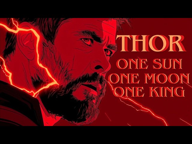 THOR - ONE SUN.ONE MOON.ONE KING.⚡ #thor #marvel #marvelstudios #chrishemsworth #avengers #ragnarok