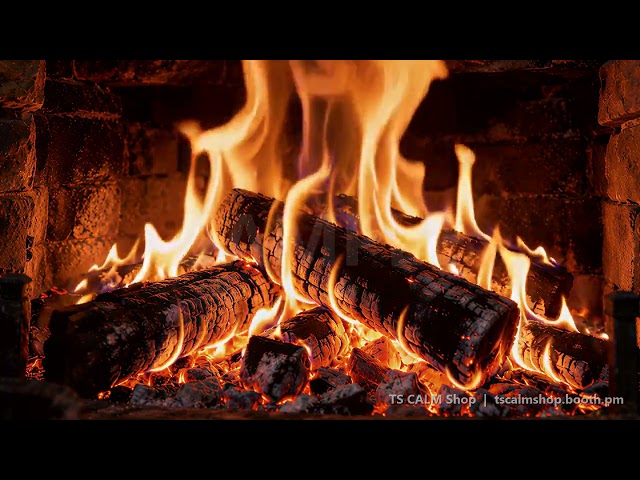 Cozy Fireplace Close-Up - Seamless Loop Background Video (1080p 60fps)