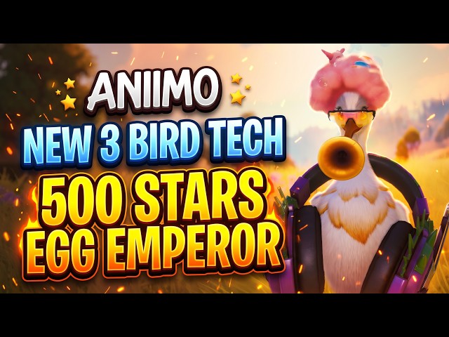 500 Stars - THE THREE BIRDS Tech - CORNET EASIEST EGG HEIST TEAM - ANIIMO even for mobile and iPads