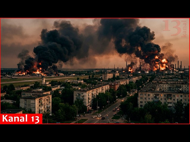 Ukrainian drones struck an oil refinery in Yaroslavl and a military airfield in Rostov-on-Don