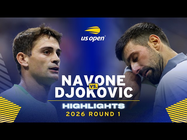 Mariano Navone vs. Novak Djokovic Highlights | 2026 US Open Round 1