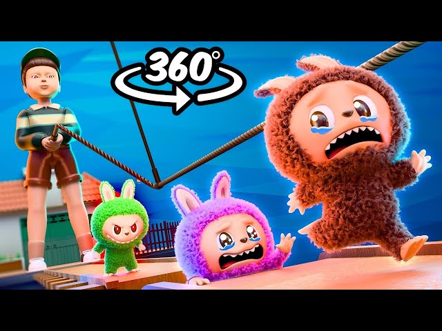 Squid Game 3 vs Labubu Challenge (360º VR)