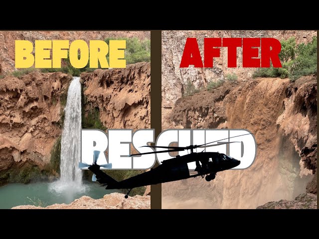 Rescued in Havasupai Flash Flood, Aug. 2024