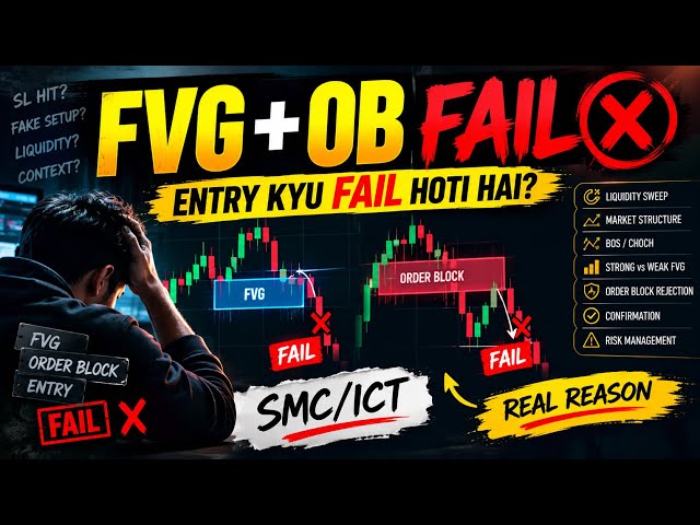 FVG & Order Block Se Entry Kyu Fail Hoti Hai? 😱 | SMC/ICT Trading Ka Hidden Secret