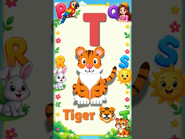 P Q R S T Alphabet Song for Kids | ABC Learning | English Alphabet Song for Toddlers