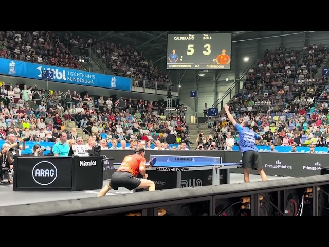 TIMO BOLL vs HUGO CALDERANO - TIMO'S RETIREMENT MATCH BUNDESLIGA 2025 - FULL HIGHLIGHTS